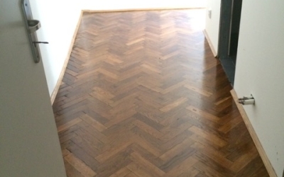 vstupní chodba po renovaci parket